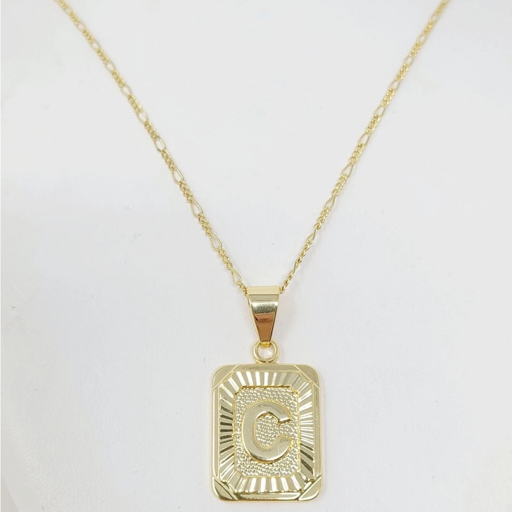 Gold Letter C Pendant Necklace
